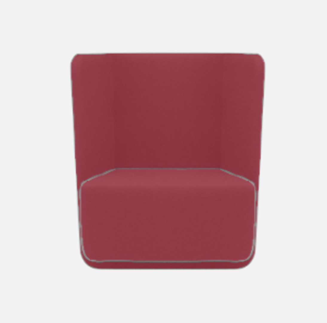 Softline Basket Sessel mit niedrigem Rücken - Vision - 448 Dark Red