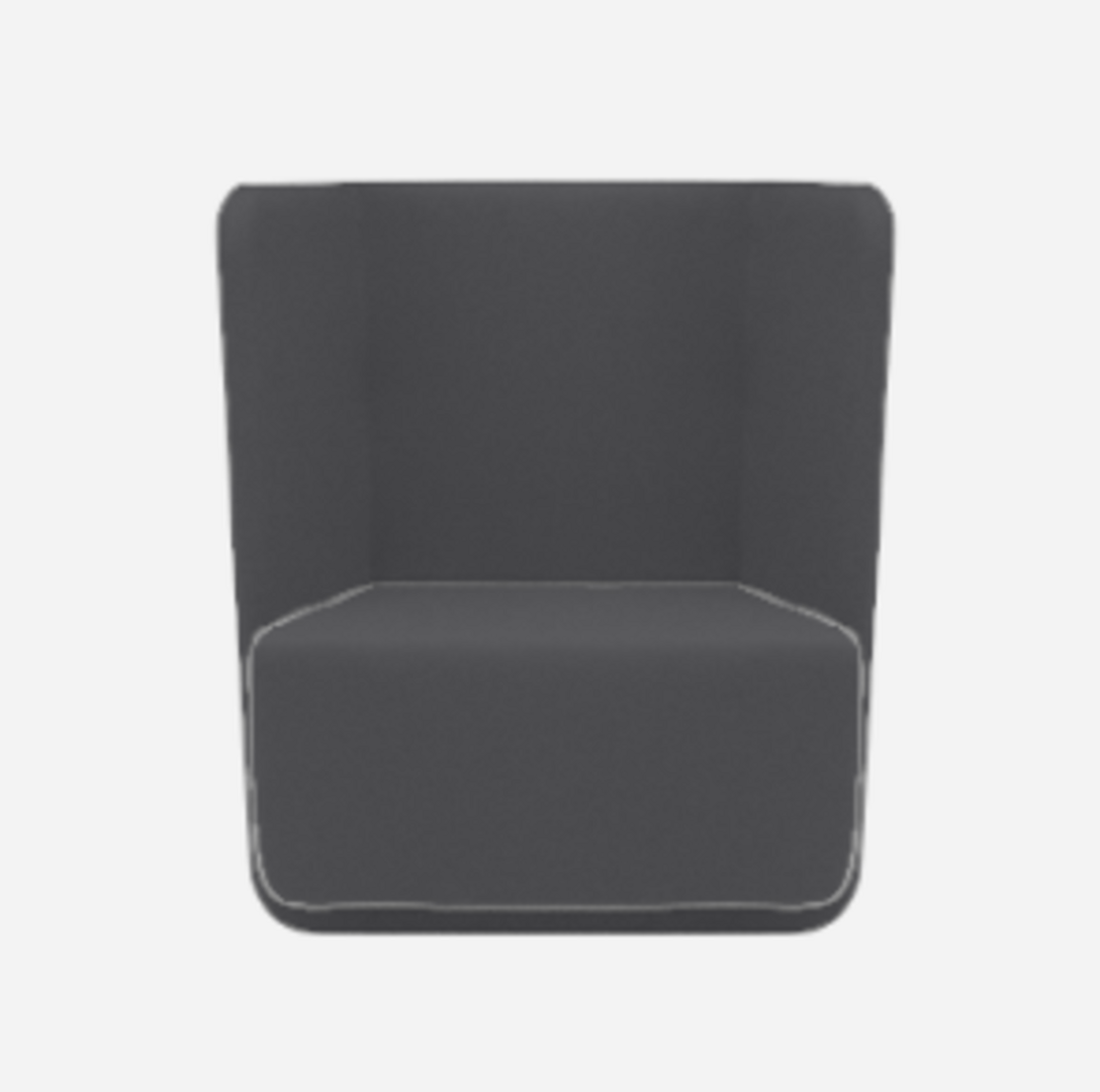 Softline Basket Sessel mit niedrigem Rücken - Vision - 449 Anthracite