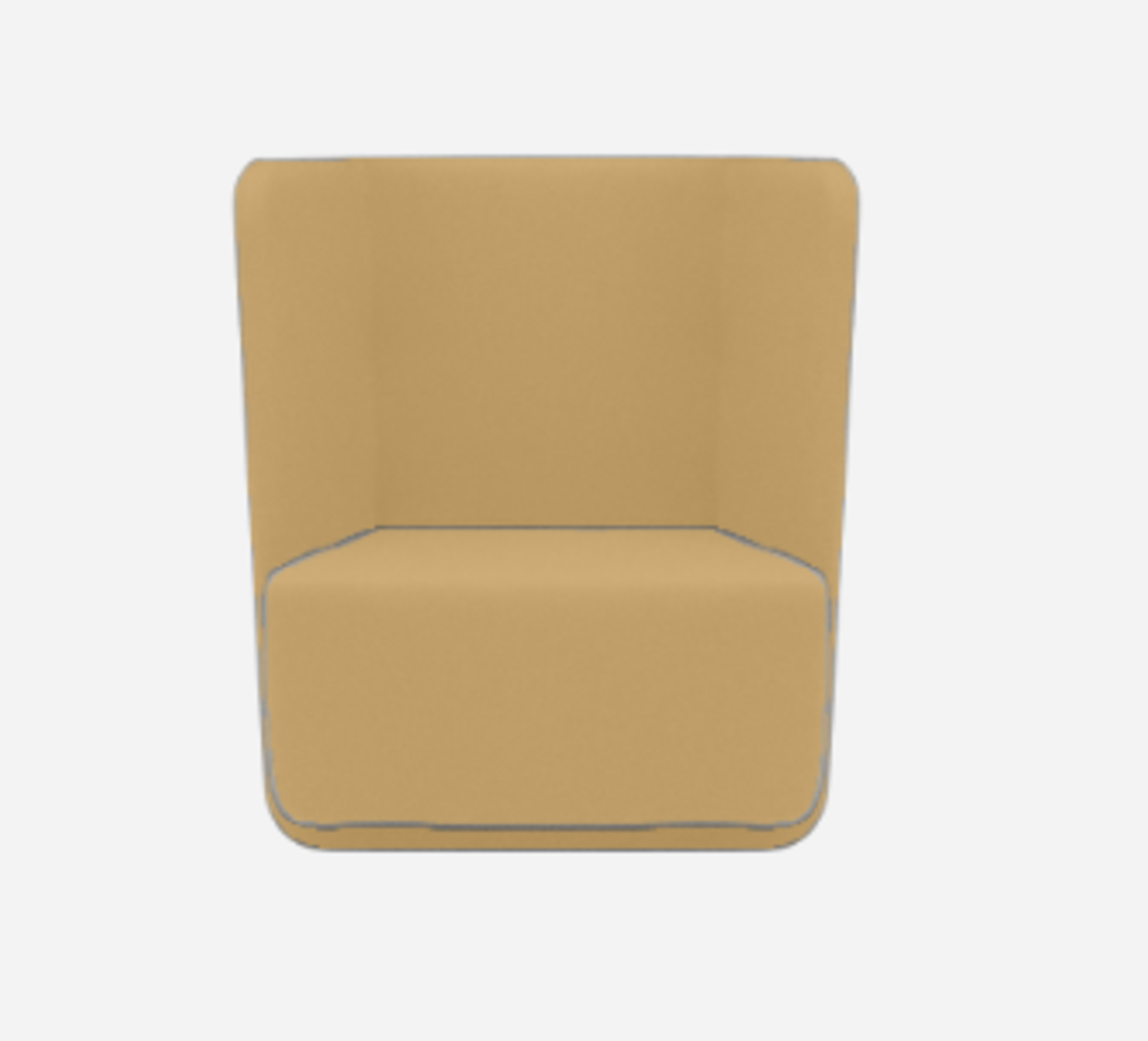 Softline Basket Sessel mit niedrigem Rücken - Vision - 454 Mustard Yellow