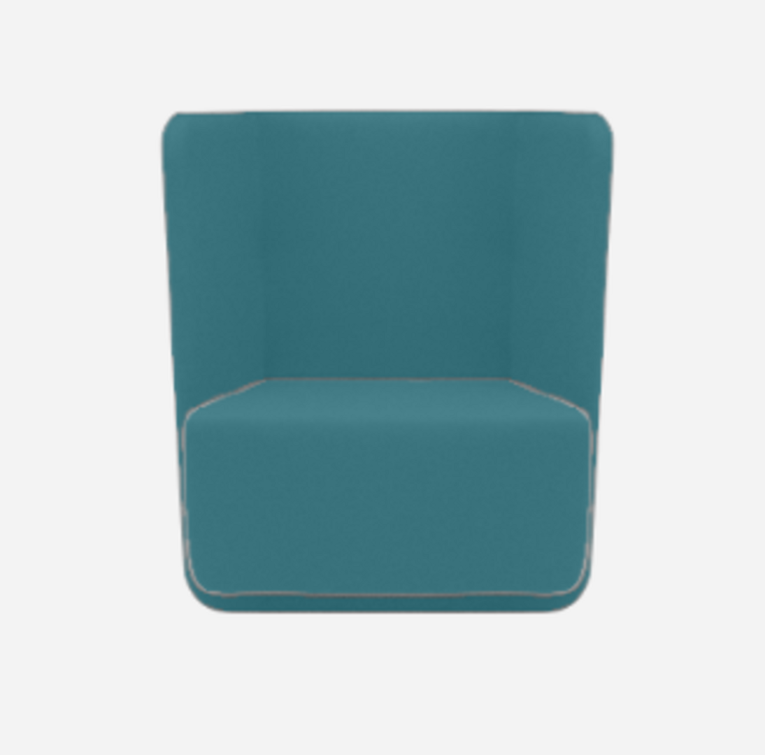 Softline Basket Sessel mit niedrigem Rücken - Vision - 455 Petrol