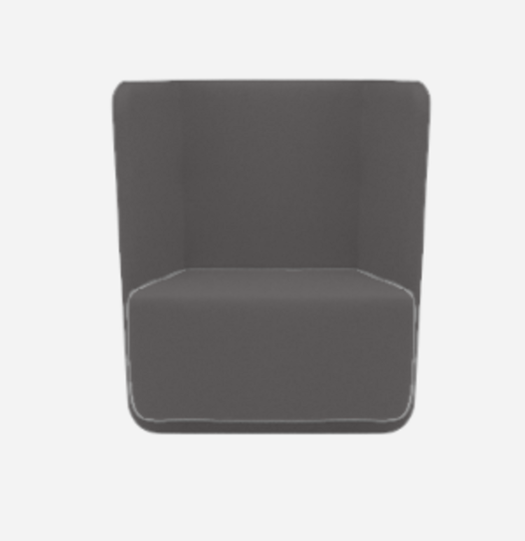 Softline Basket Sessel mit niedrigem Rücken - Vision - 526 Dark Grey