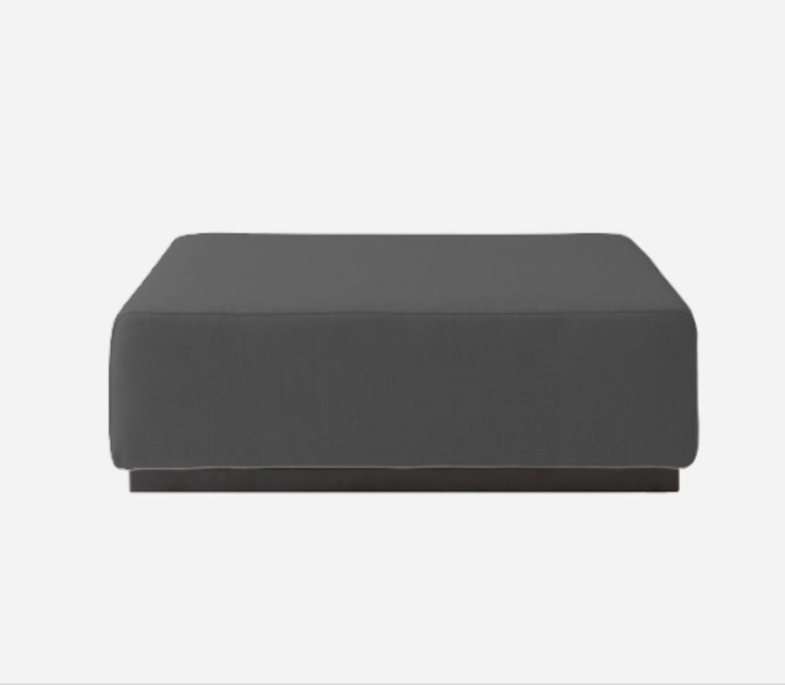 Softline Nevada Hocker / Ottomane-Felt Melange - 623 Dark Grey