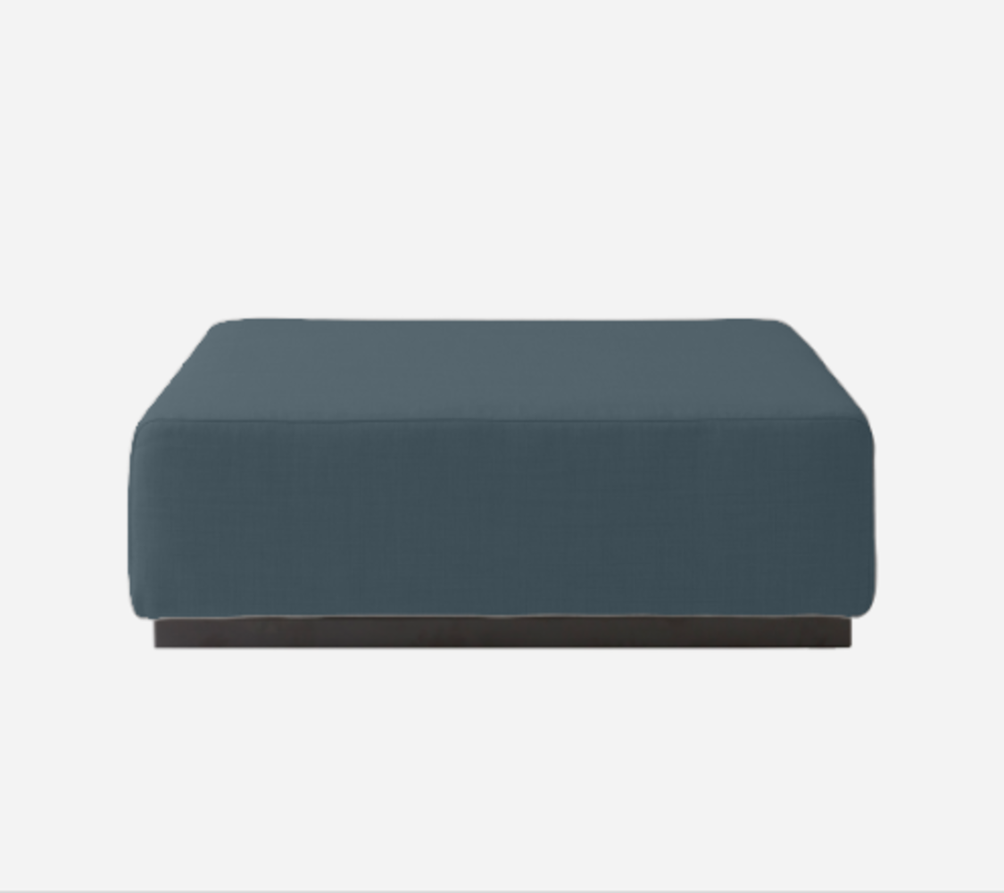 Softline Nevada Hocker / Ottomane-Felt Melange - 846 Blue Grey
