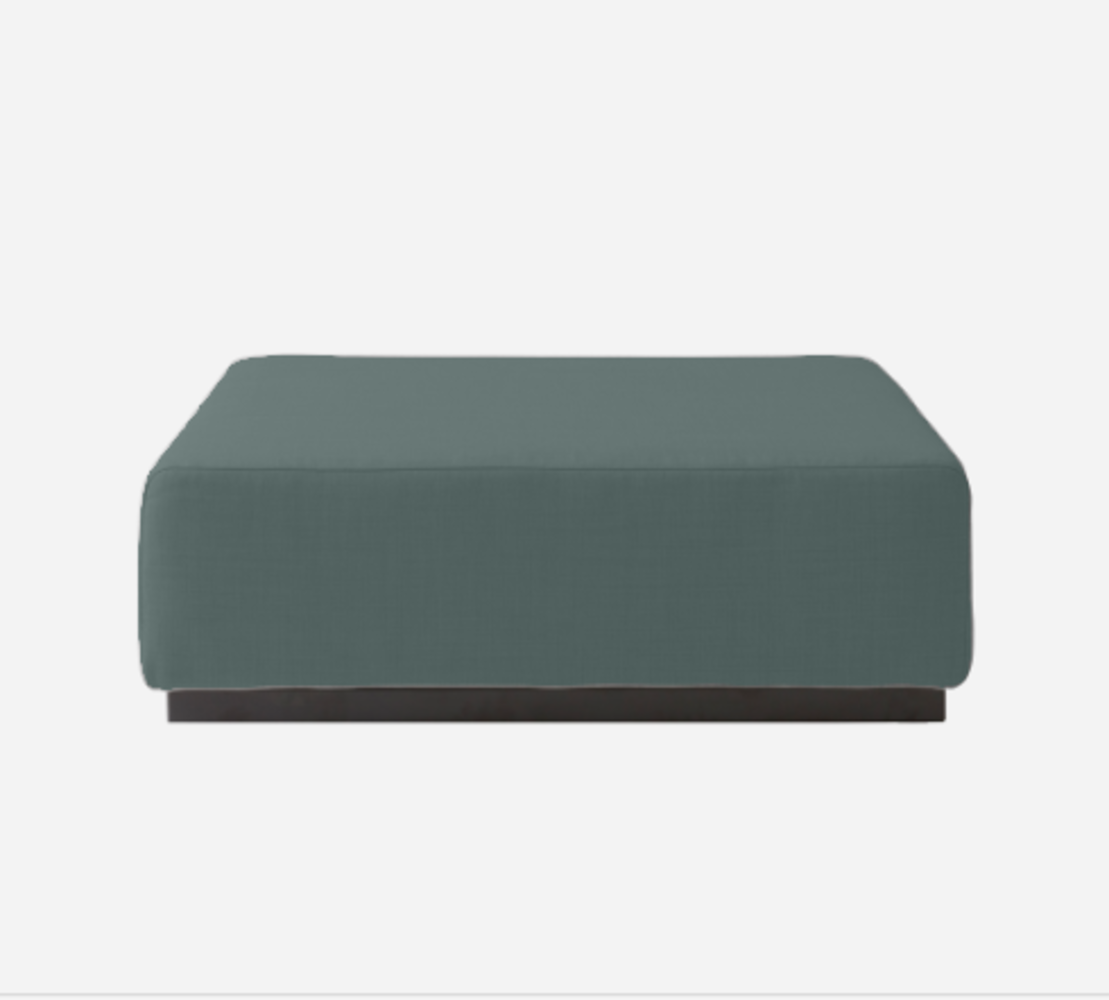 Softline Nevada Hocker / Ottomane-Felt Melange - 293 Grey Green