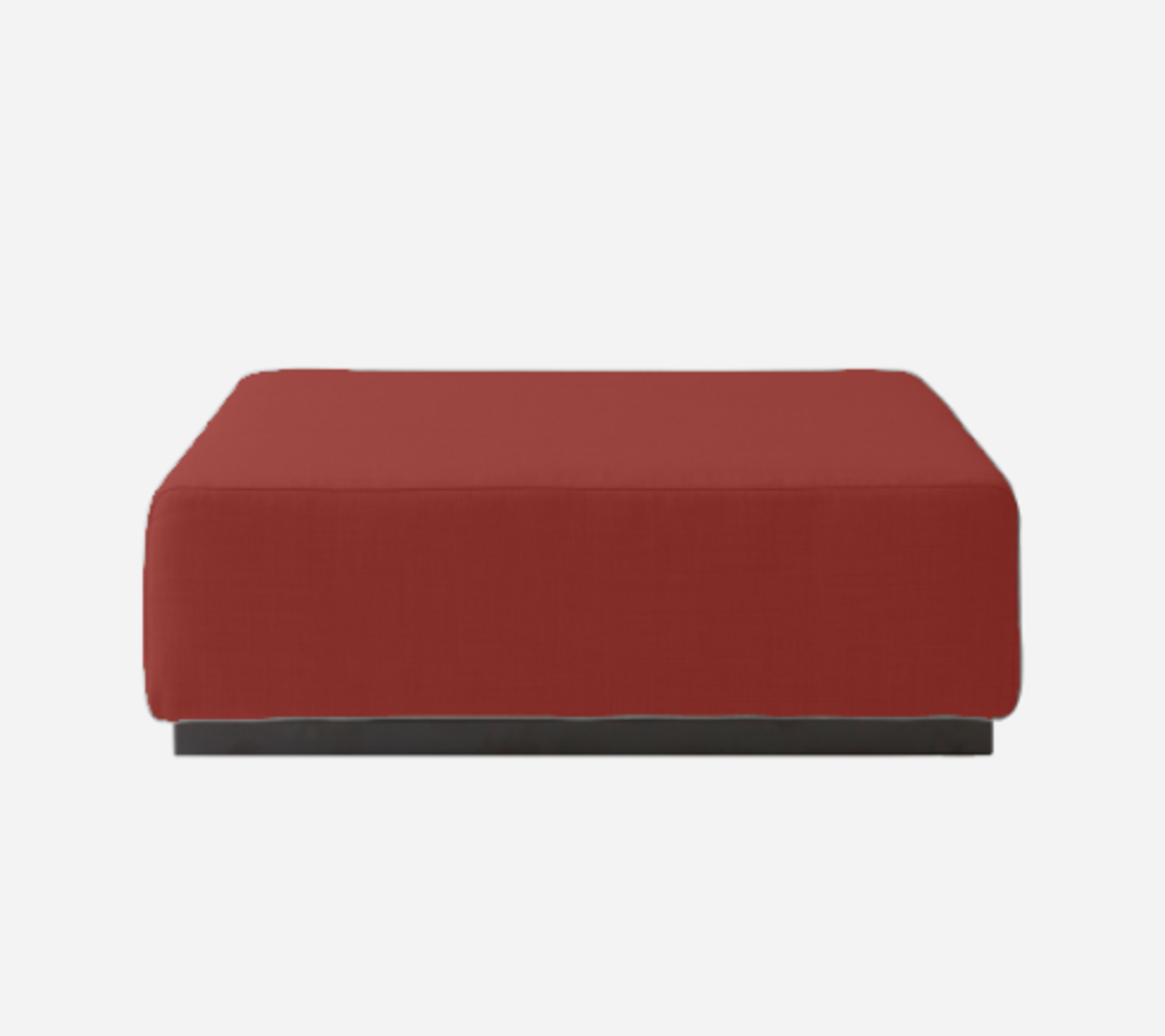 Softline Nevada Hocker / Ottomane-Felt Melange - 297 Dark Red