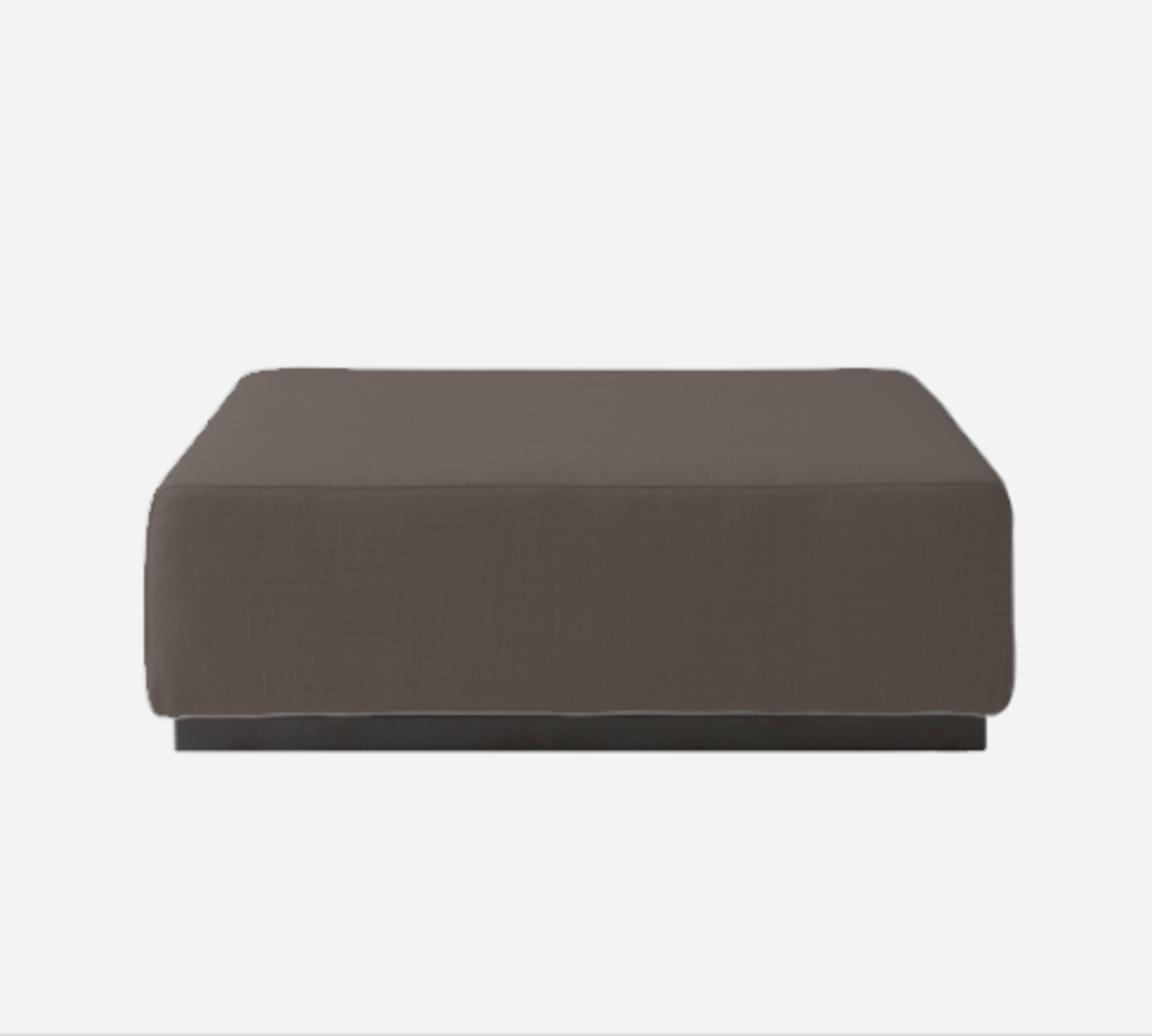 Softline Nevada Hocker / Ottomane-Felt Melange - 300 Dark Brown