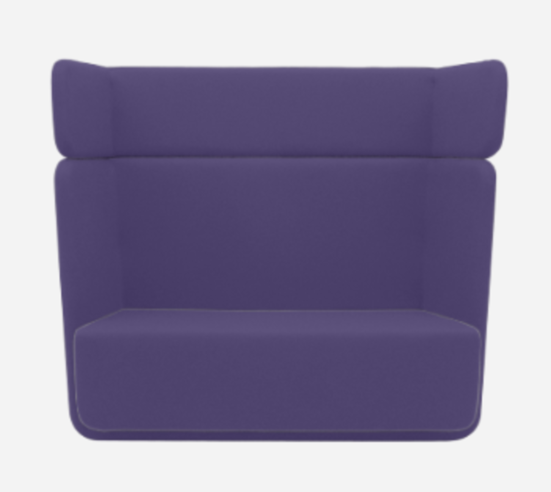 Softline Basket Sofa - Felt - 581 Eggplant