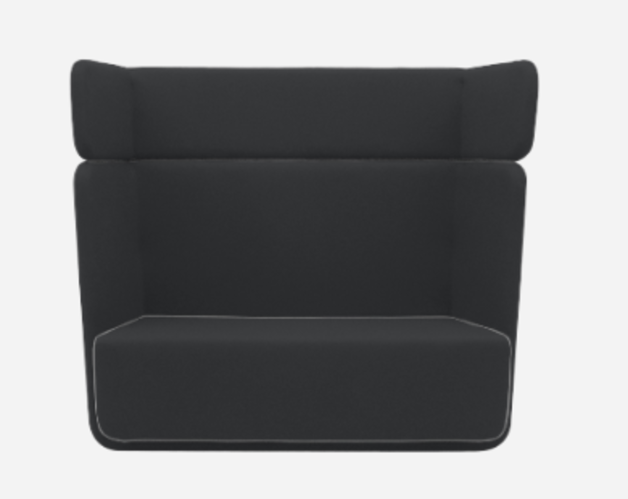 Softline Basket Sofa - Felt - 636 Black
