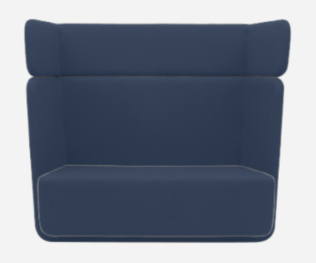 Softline Basket Sofa - Felt Melange - 289 Dark Blue