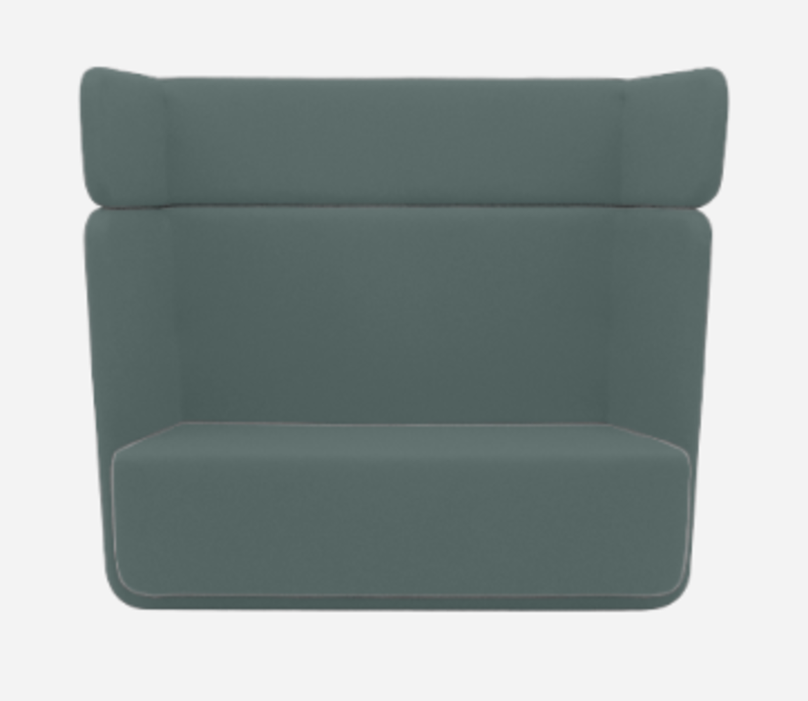 Softline Basket Sofa - Felt Melange - 293 Grey Green