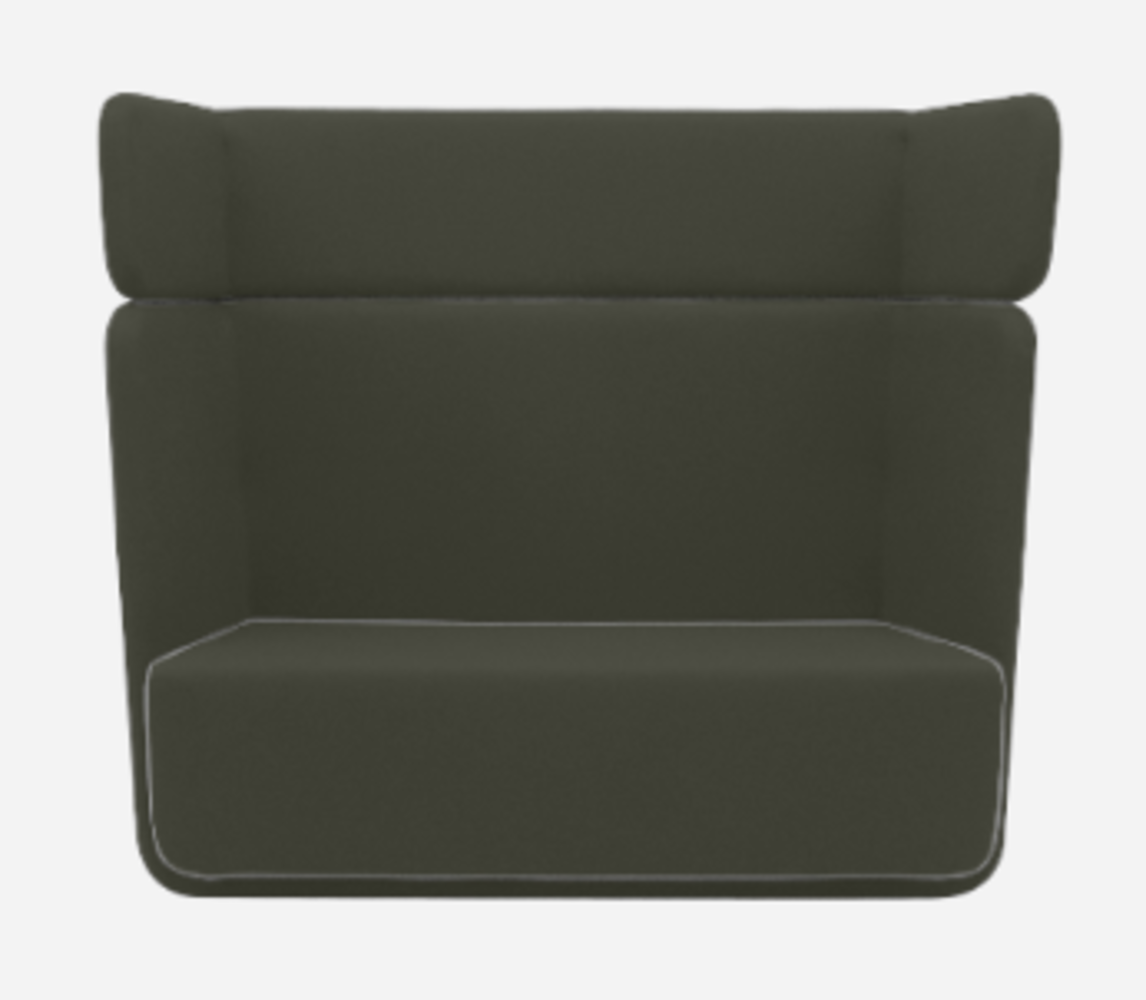 Softline Basket Sofa - Felt Melange - 294 Dark Green