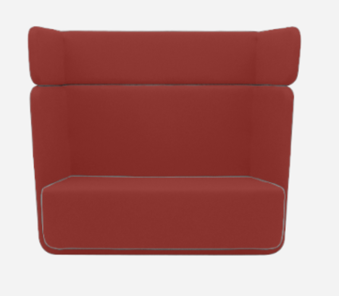 Softline Basket Sofa - Felt Melange - 297 Dark Red