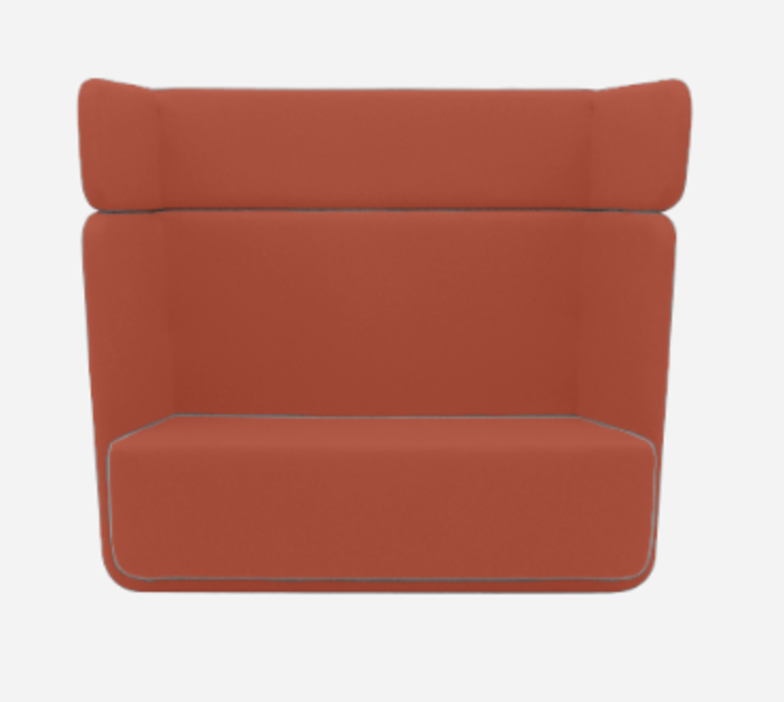 Softline Basket Sofa - Felt Melange - 298 Red