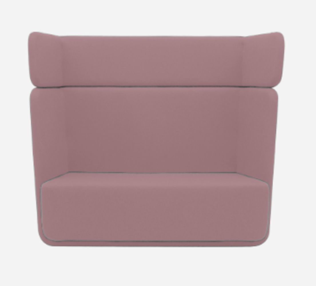 Softline Basket Sofa - Felt Melange - 299 Antique Pink
