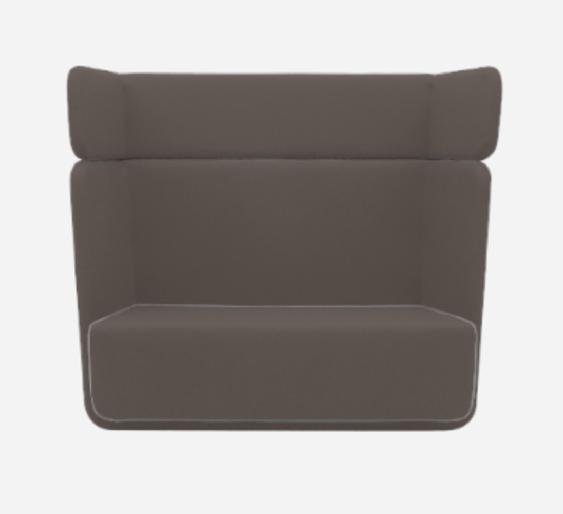 Softline Basket Sofa - Felt Melange - 300 Dark Brown