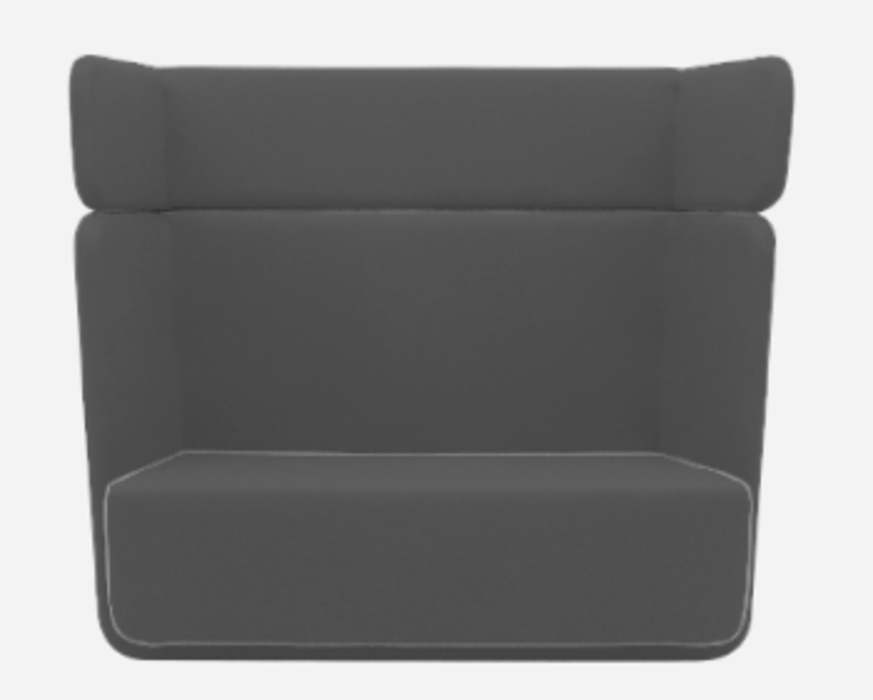 Softline Basket Sofa - Felt Melange - 623 Dark Grey