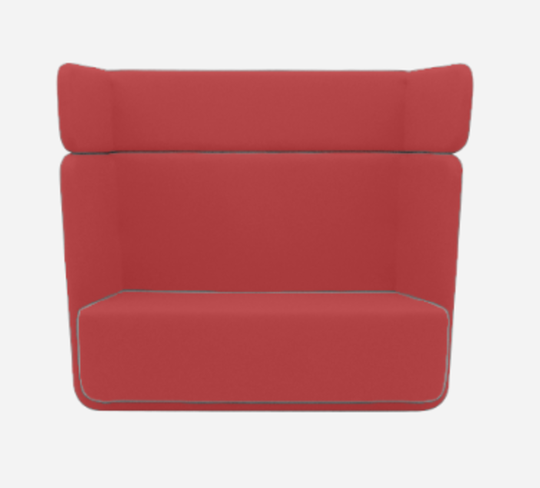 Softline Basket Sofa - Felt Melange - 650 Light Red