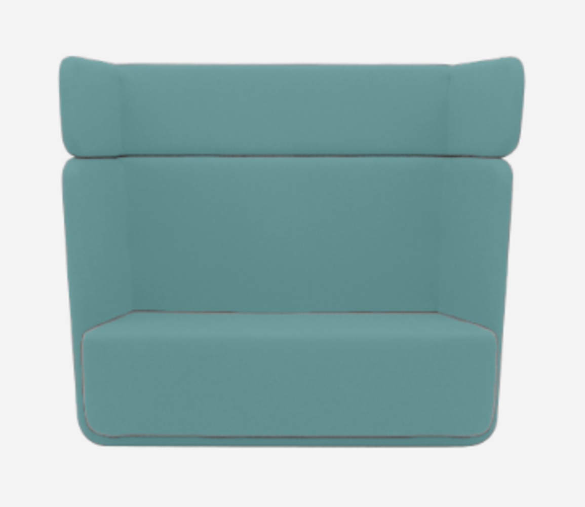 Softline Basket Sofa - Felt Melange - 652 Turquoise