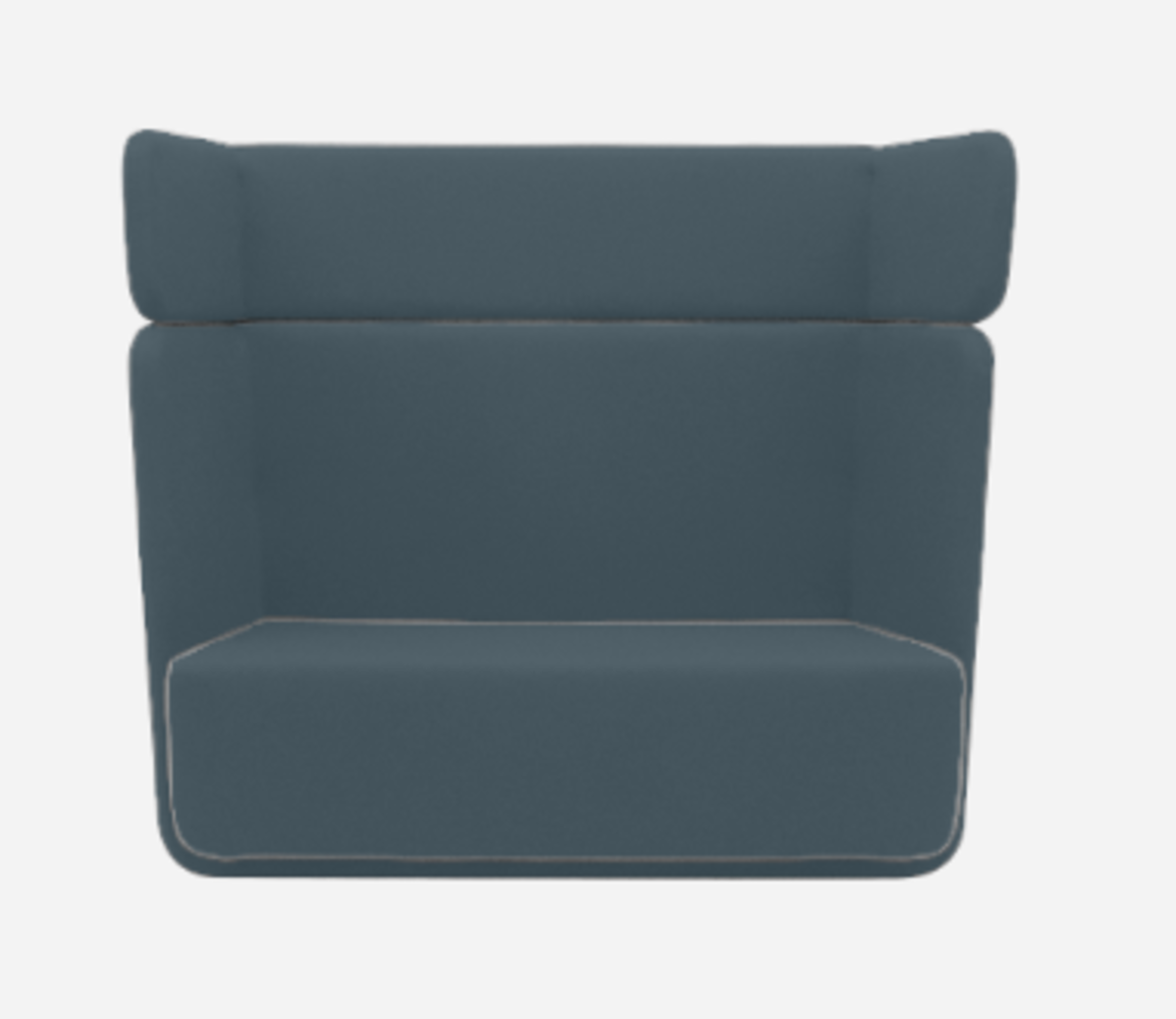 Softline Basket Sofa - Felt Melange - 846 Blue Grey