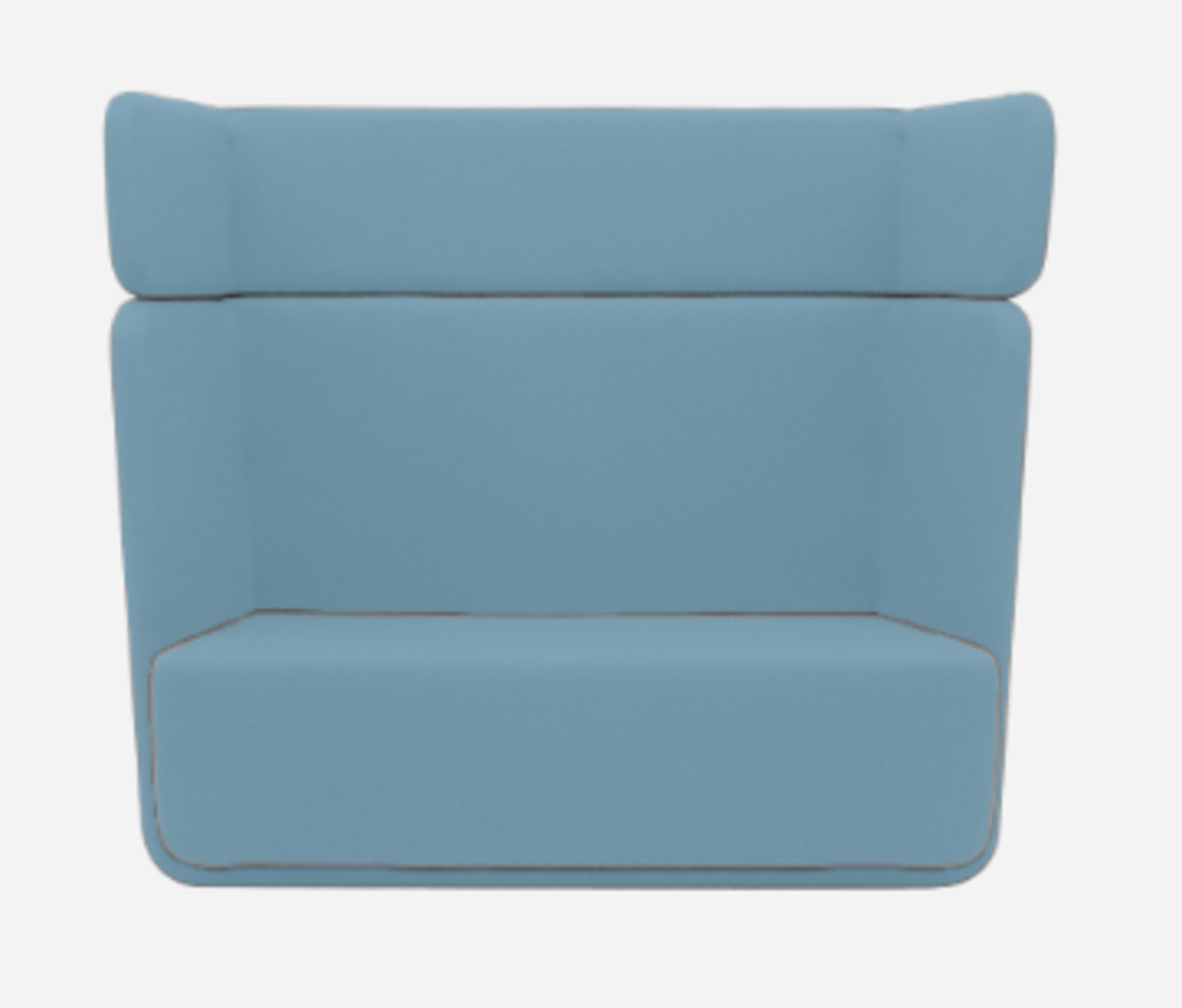 Softline Basket Sofa - Felt Melange - 858 Sky Blue