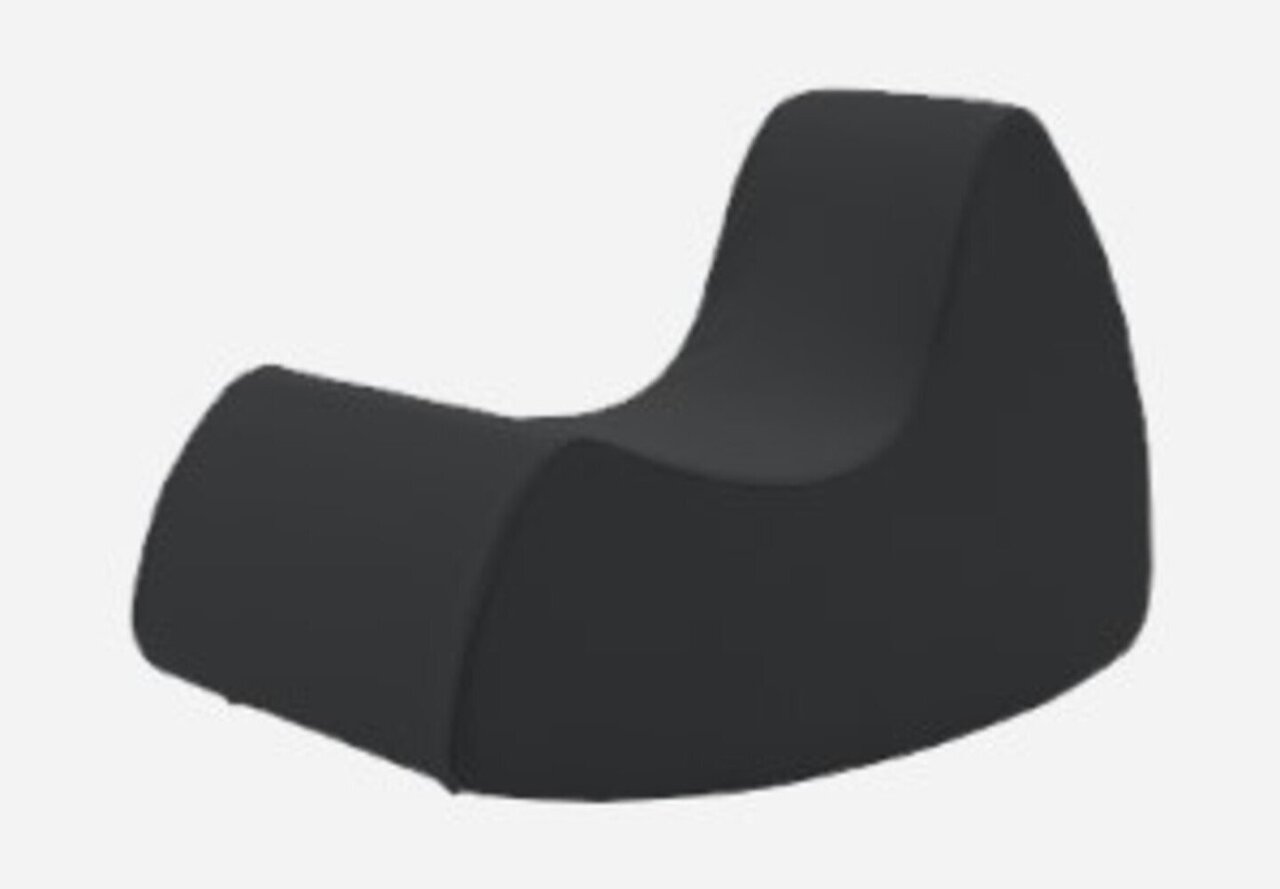 Softline Grand Prix XL Schaukelsessel - Felt - 636 Black