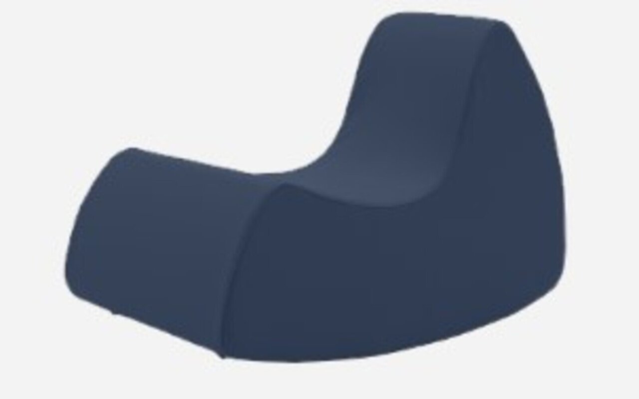 Softline Grand Prix XL Schaukelsessel - Felt Melange - 289 Dark Blue