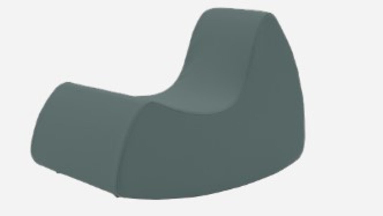Softline Grand Prix XL Schaukelsessel - Felt Melange - 293 Grey Green