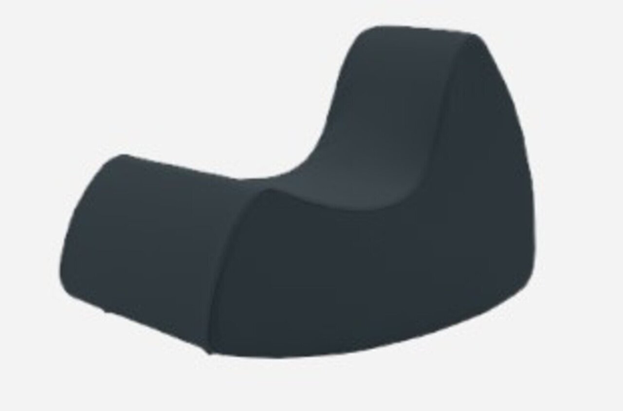 Softline Grand Prix XL Schaukelsessel - Felt Melange - 295 Black
