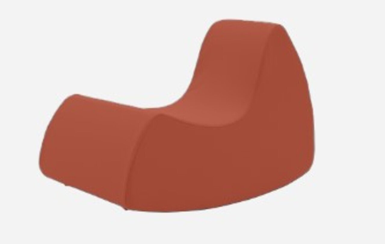 Softline Grand Prix XL Schaukelsessel - Felt Melange - 298 Red