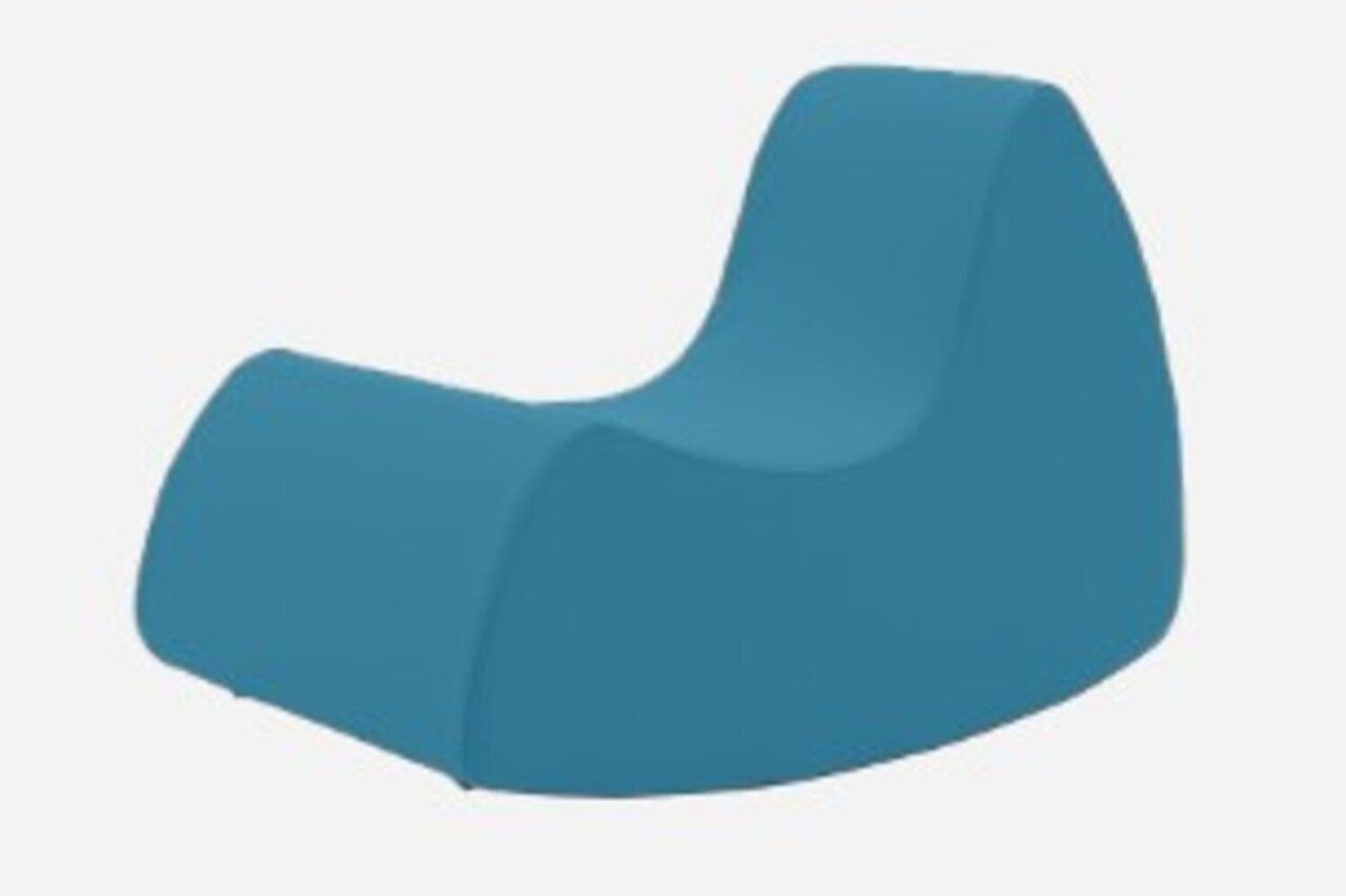 Softline Grand Prix XL Schaukelsessel - Felt Melange - 582 Blue