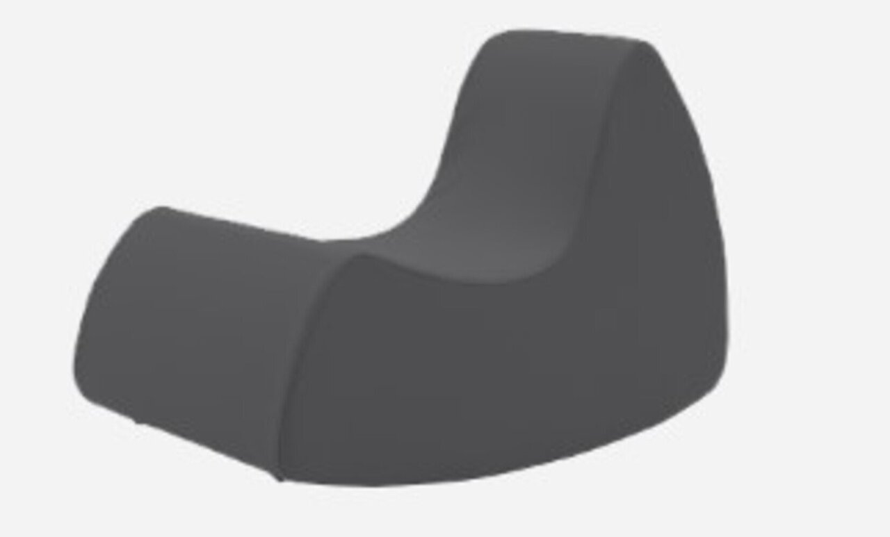 Softline Grand Prix XL Schaukelsessel - Felt Melange - 623 Dark Grey
