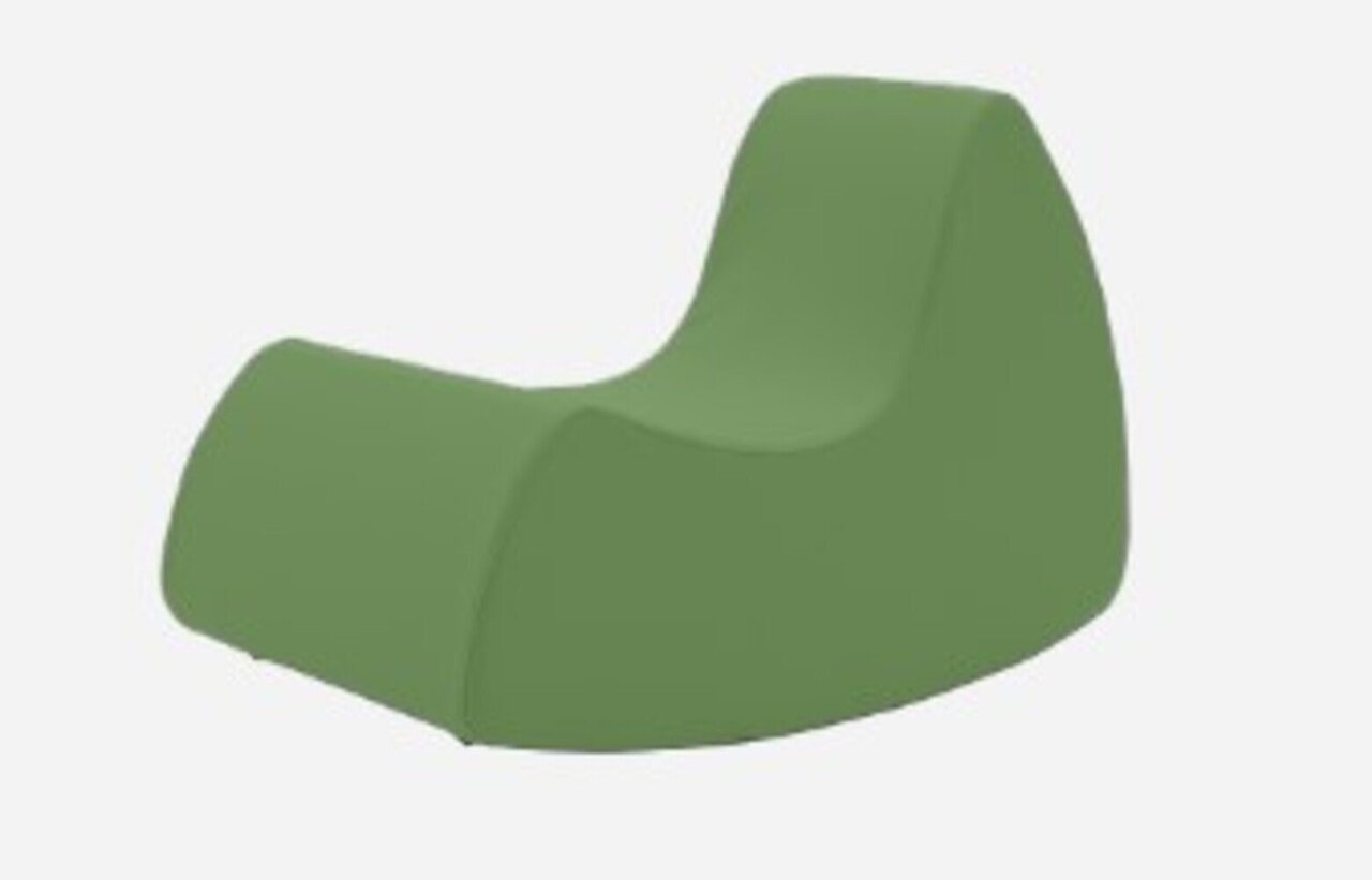 Softline Grand Prix XL Schaukelsessel - Felt Melange - 848 Green