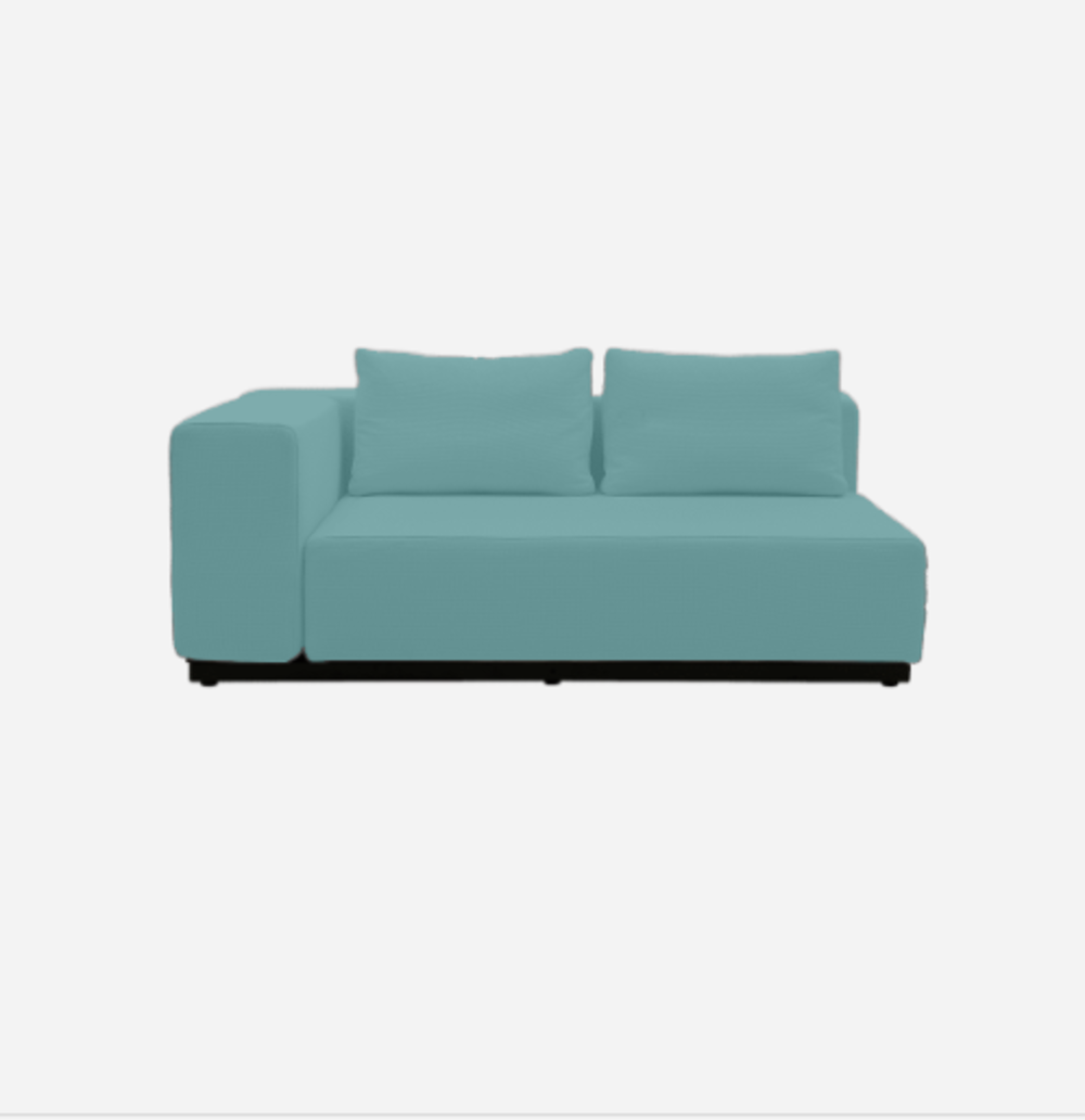 Softline Nevada Sofa / Sofaelement-Felt Melange - 652 Turquoise