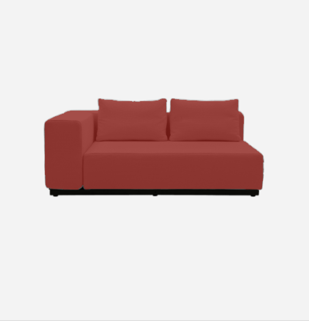 Softline Nevada Sofa / Sofaelement-Felt Melange - 297 Dark Red