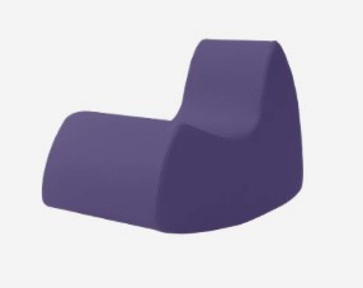 Softline Grand Prix Schaukelsessel - Felt - 581 Eggplant