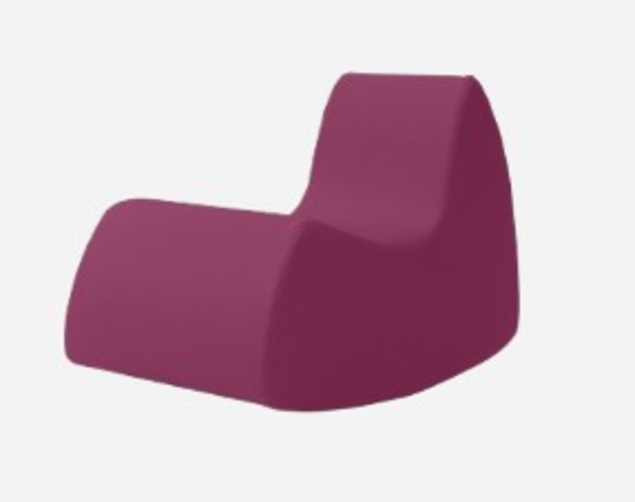 Softline Grand Prix Schaukelsessel - Felt - 629 Berry