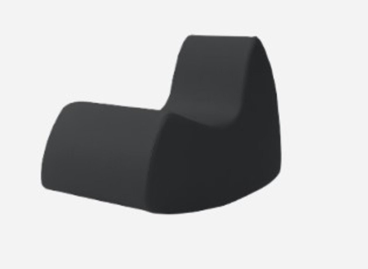 Softline Grand Prix Schaukelsessel - Felt - 636 Black