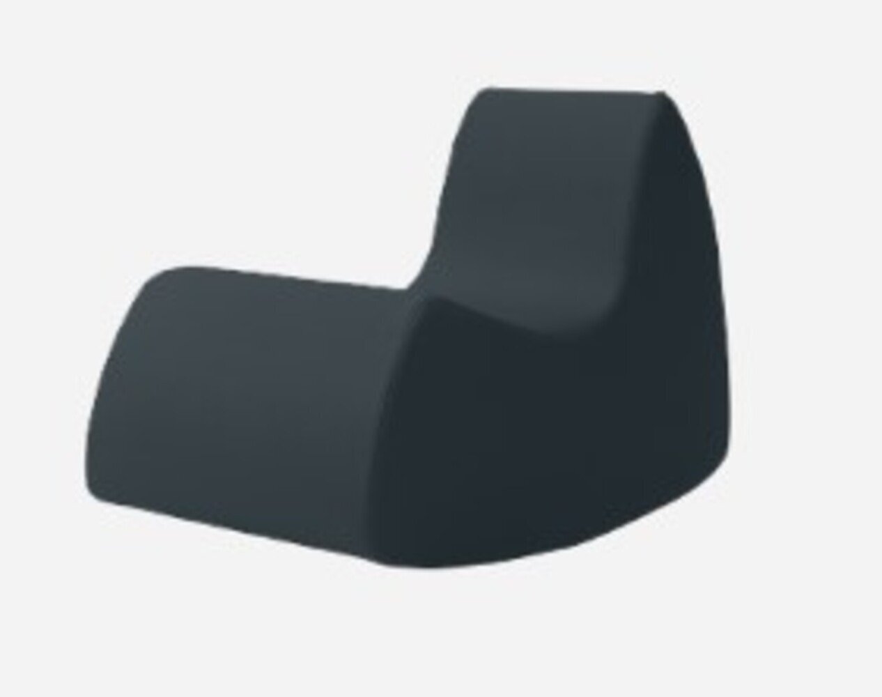 Softline Grand Prix Schaukelsessel - Felt Melange - 295 Black