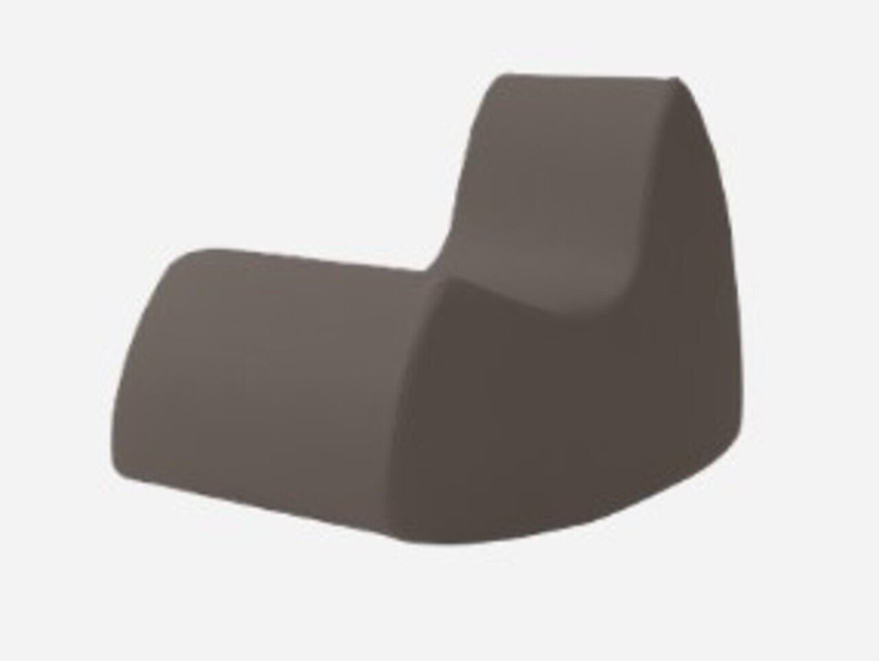 Softline Grand Prix Schaukelsessel - Felt Melange - 300 Dark Brown
