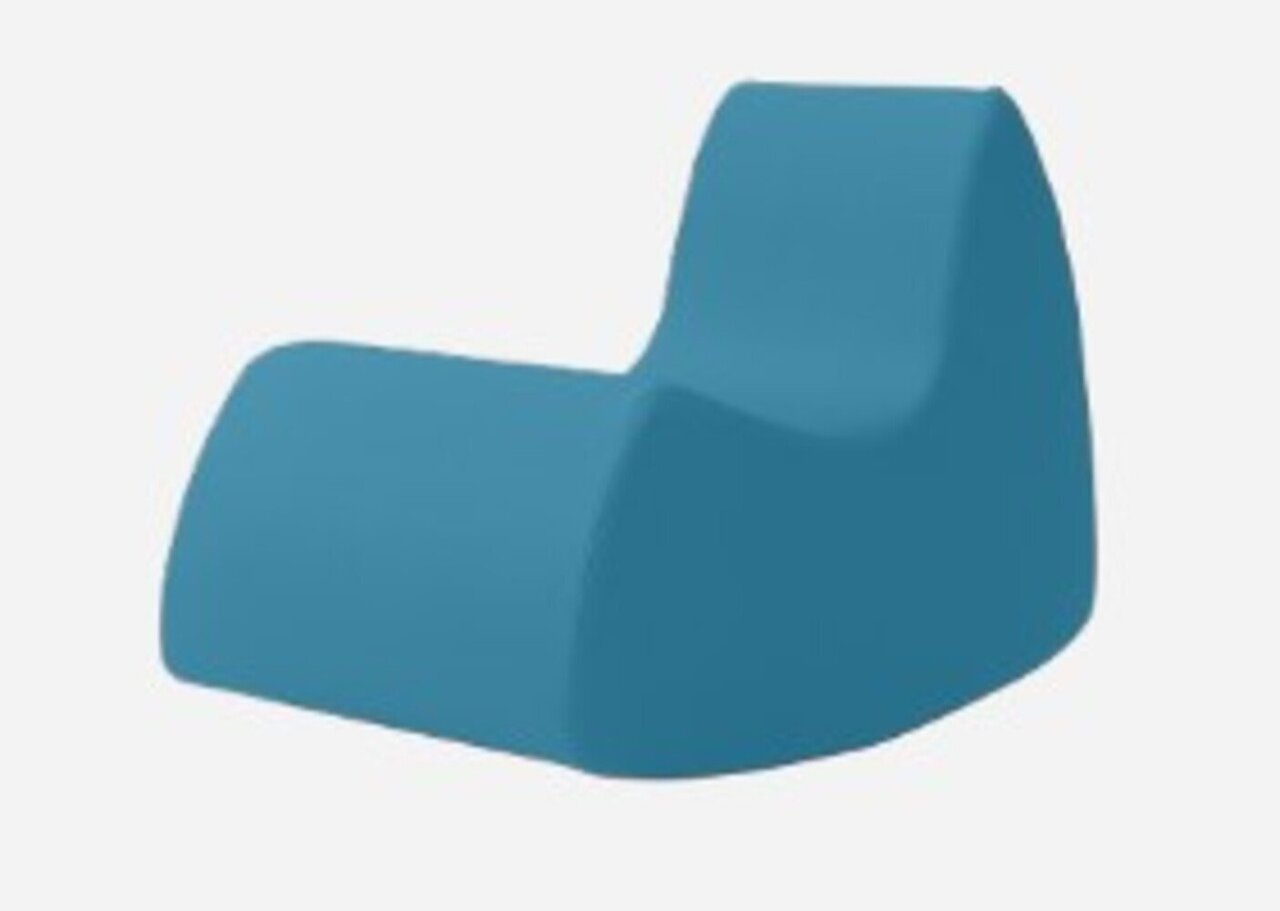 Softline Grand Prix Schaukelsessel - Felt Melange - 582 Blue