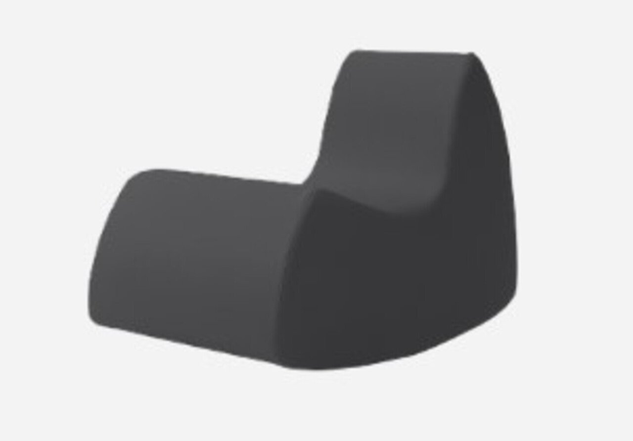 Softline Grand Prix Schaukelsessel - Felt Melange - 610 Anthracite