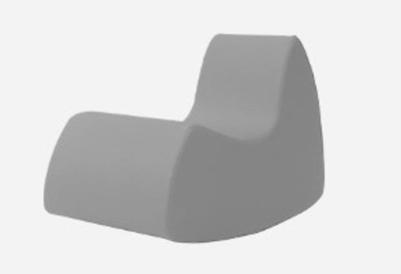 Softline Grand Prix Schaukelsessel - Felt Melange - 620 Stone Grey