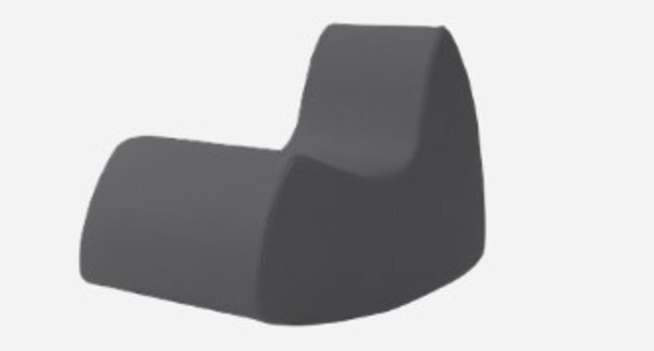 Softline Grand Prix Schaukelsessel - Felt Melange - 623 Dark Grey