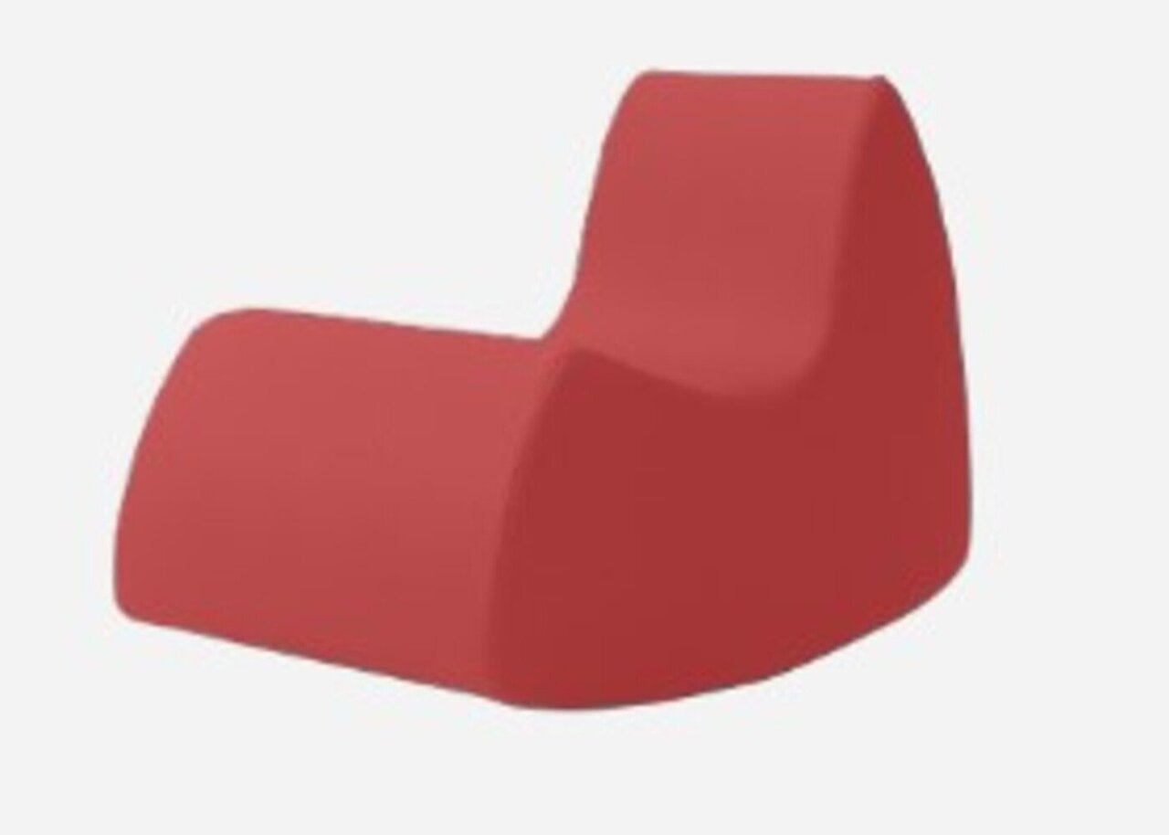 Softline Grand Prix Schaukelsessel - Felt Melange - 650 Light Red