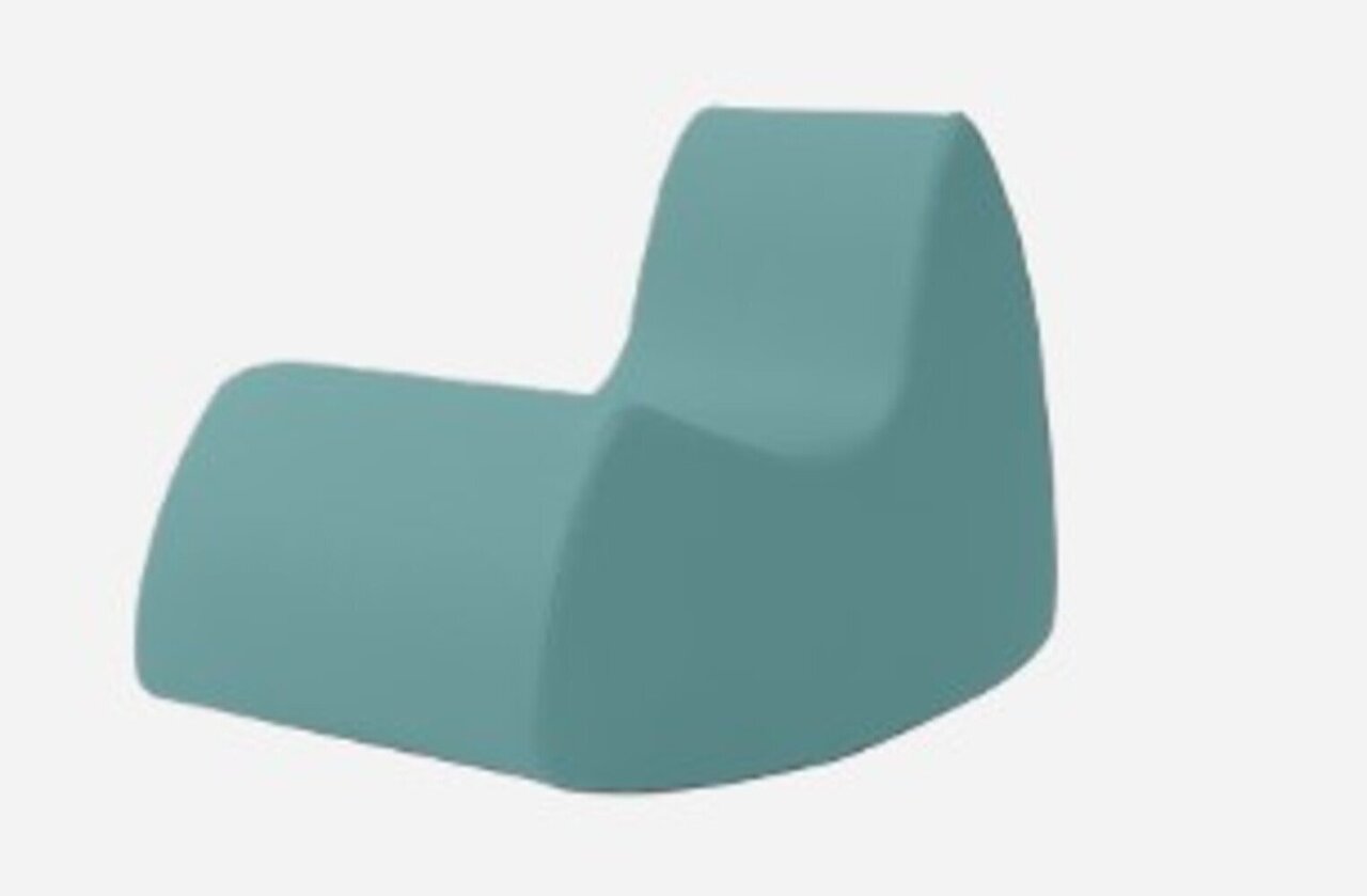 Softline Grand Prix Schaukelsessel - Felt Melange - 652 Turquoise