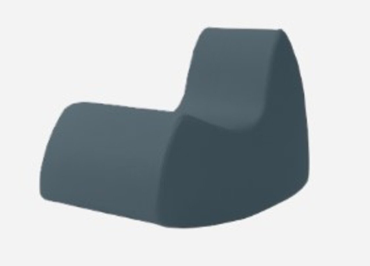 Softline Grand Prix Schaukelsessel - Felt Melange - 846 Blue Grey