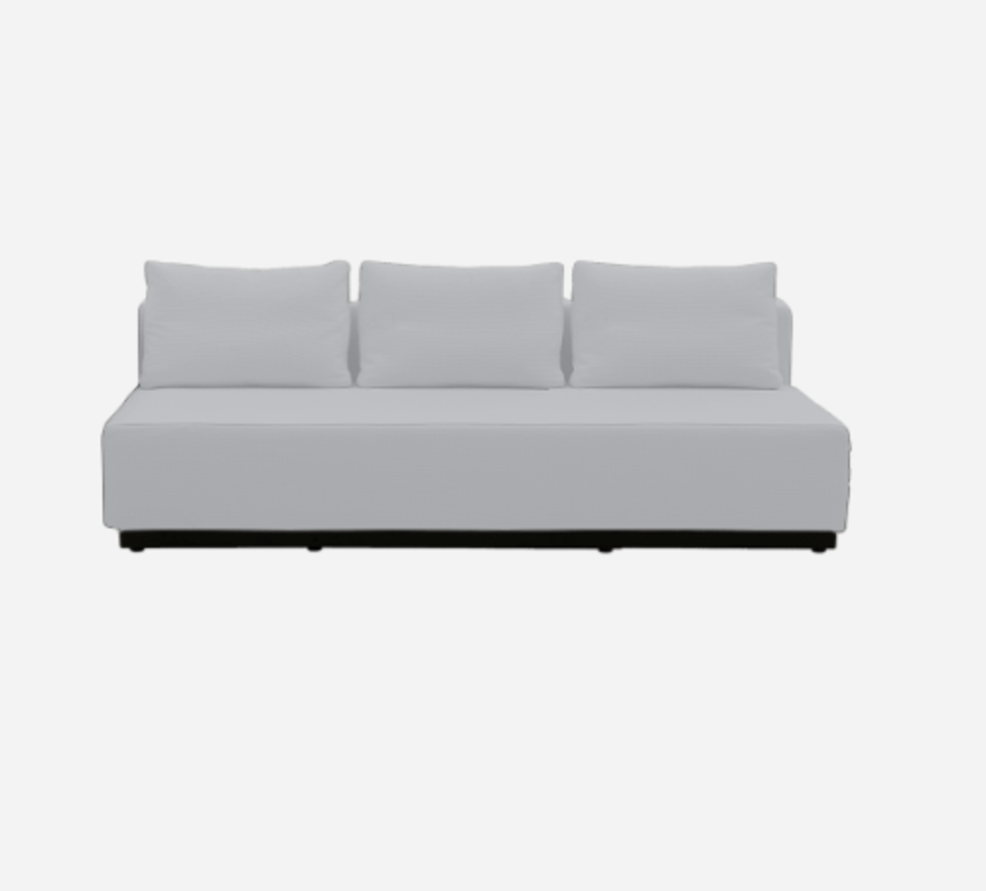 Softline Nevada 3-P Schlafsofa-Felt Melange - 612 Light Grey