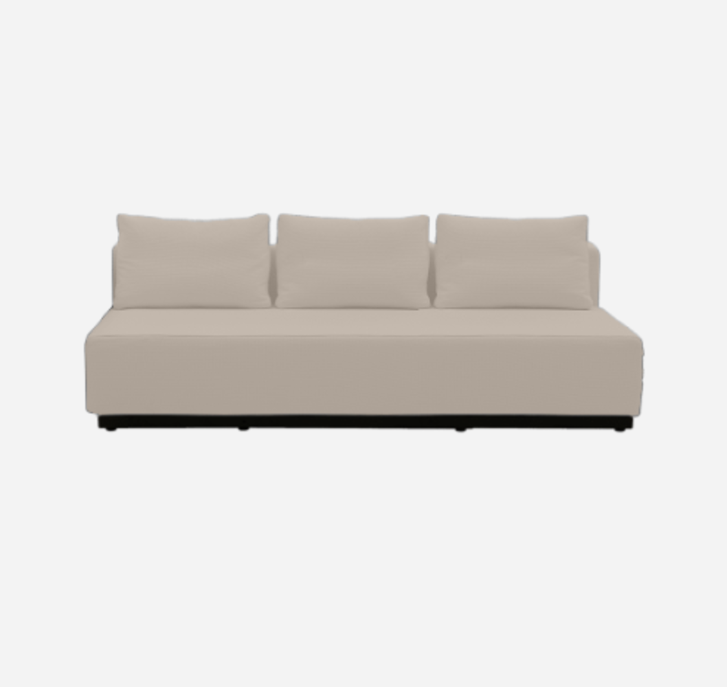 Softline Nevada 3-P Schlafsofa-Felt Melange - 619 Sand