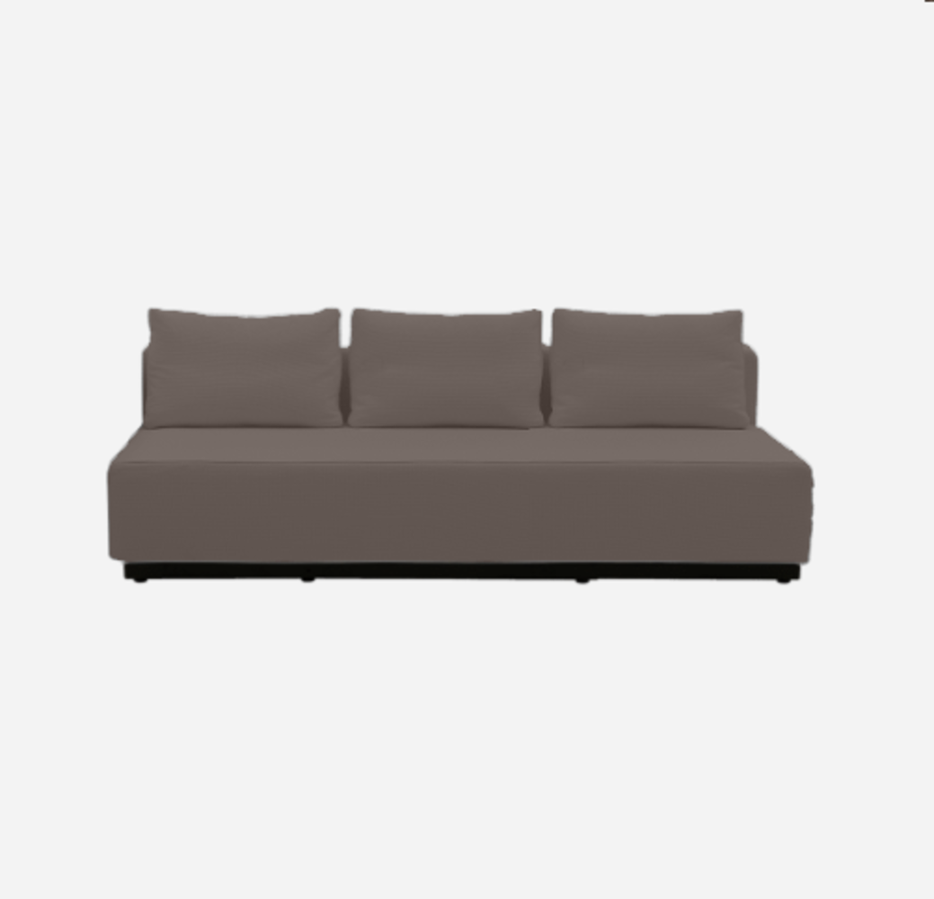 Softline Nevada 3-P Schlafsofa-Felt Melange - 635 Brown