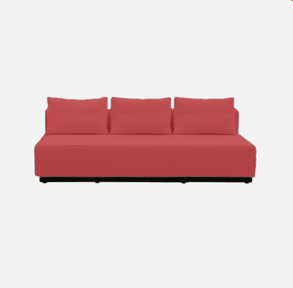 Softline Nevada 3-P Schlafsofa-Felt Melange - 650 Light Red